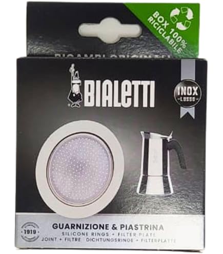 Amazon.com: Bialetti Replacement Gasket and Filter Set (SS 4